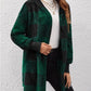 Plaid Hooded Sherpa Teddy Jacket