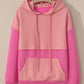 Drawstring Colorblock Long Sleeve Hoodie