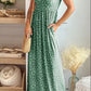 *APP EXCLUSIVE* Leopard Round Neck Sleeveless Maxi Dress