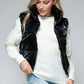 Faux Fur Lining Quilted Vest