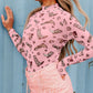 Country Cowgirl Sheer Long Sleeve Bodysuit