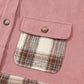 Pocketed Plaid Shacket Flannel