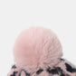 Thermal Leopard Hat with Pompom