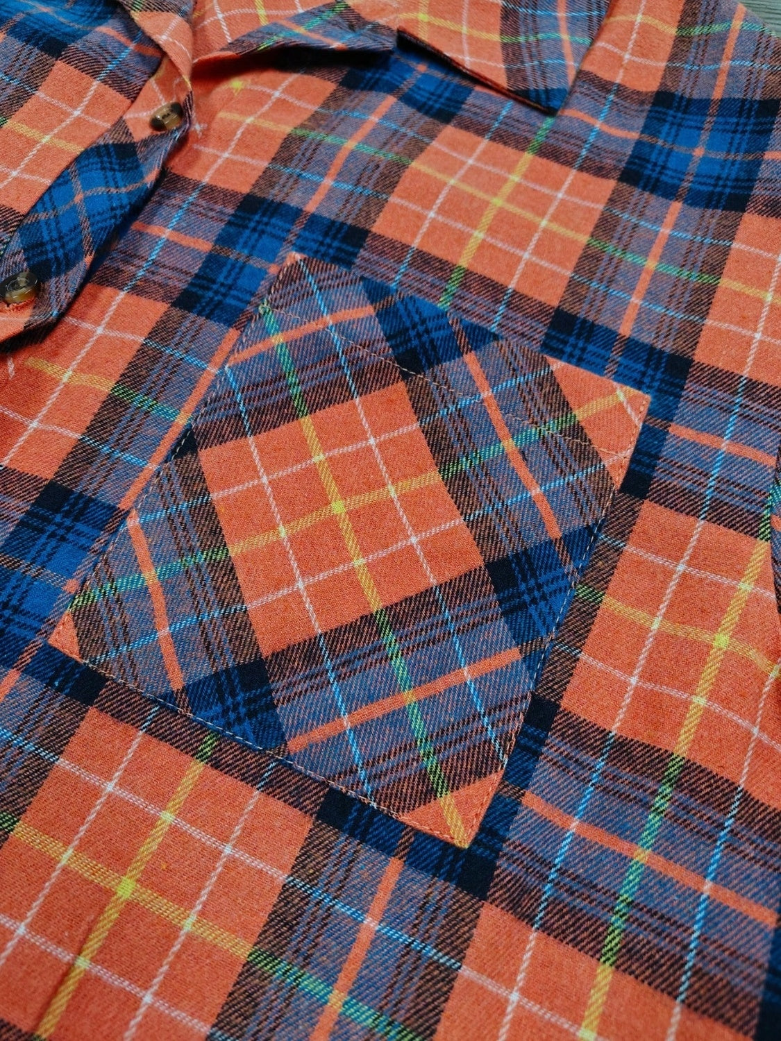Plaid Flannel Long Sleeve Shirt