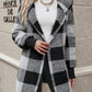 Plaid Hooded Sherpa Teddy Jacket