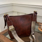 Faux Leather Adjustable Strap Crossbody Bag with Wallet