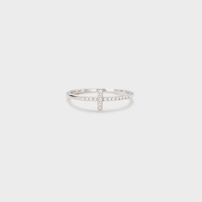 Cross .925 Sterling Silver Ring