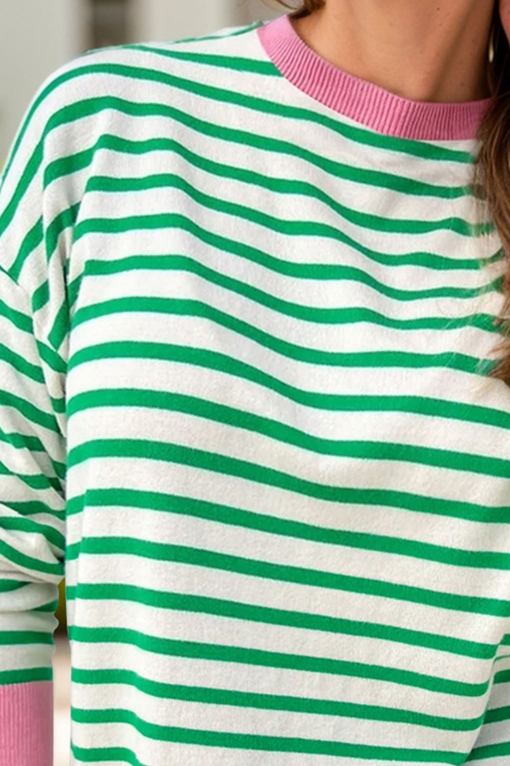 Striped Color Block Long Sleeve