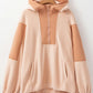 Colorblock Half Zip Long Sleeve Hoodie