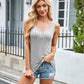 Ribbed Scoop Neck Wide Strap Tank