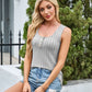 Ribbed Scoop Neck Wide Strap Tank