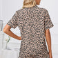 Leopard Short Sleeve Top and Shorts Lounge Set