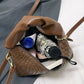 Faux Leather Woven Purse