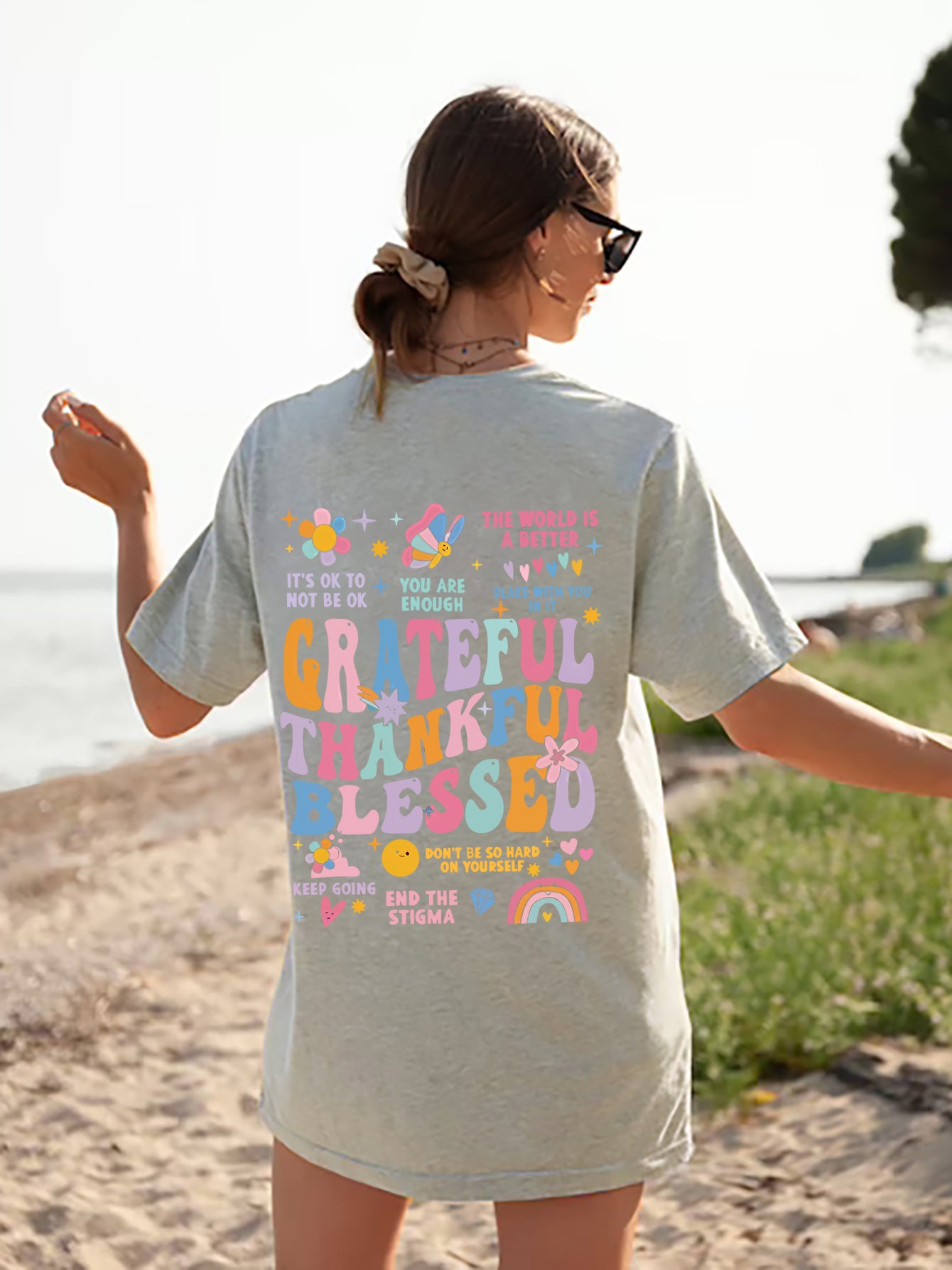 Grateful Thankful Blessed Tee