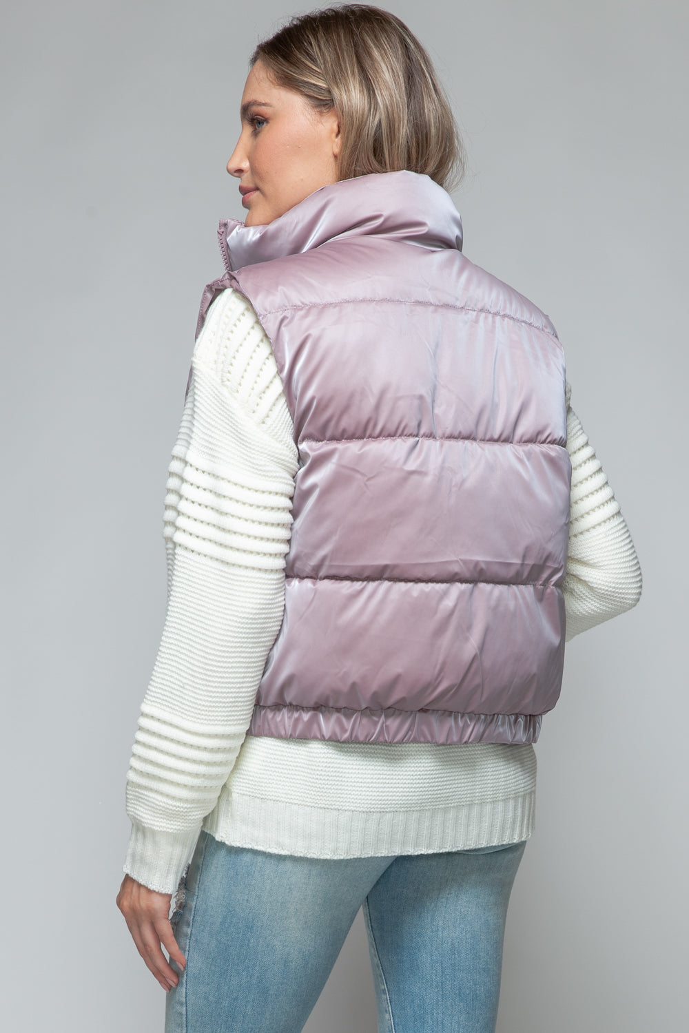Faux Fur Lining Quilted Vest