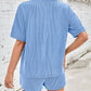 Ribbed Top and Drawstring Shorts Set