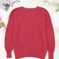 Vneck Dropped Shoulder Sweater