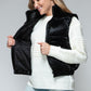 Faux Fur Lining Quilted Vest