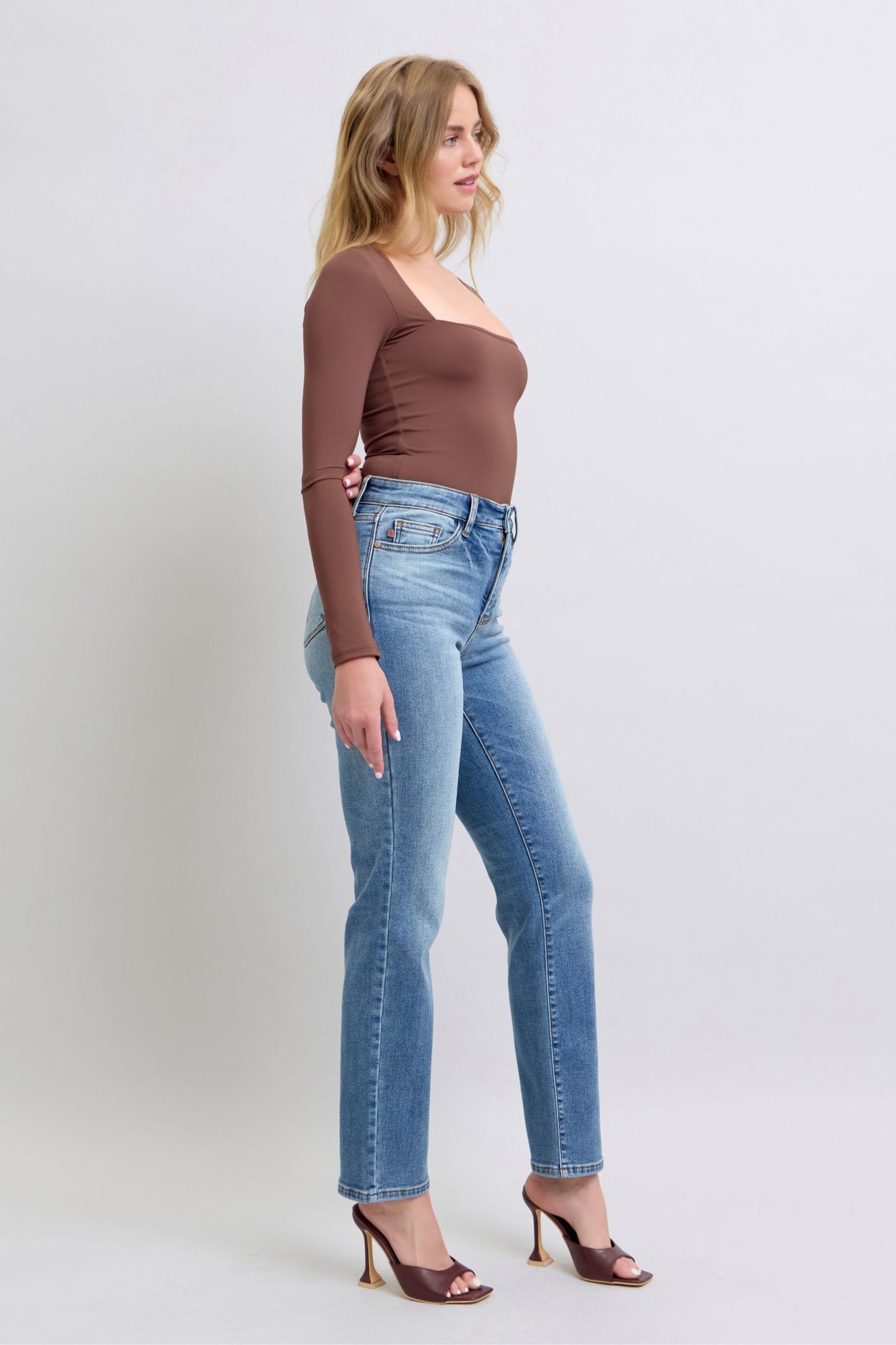 Judy Blue Thermal Lined Straight Jeans