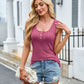 Ribbed Scoop Neck Wide Strap Tank