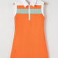 Quarter Zip Collared Neck Sleeveless Dress