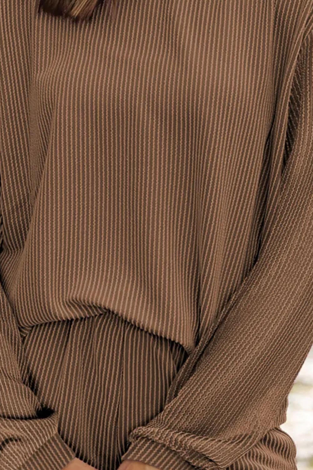 Textured Lounge Top and Shorts Set