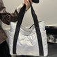 Puffer Tote Bag with Side Pockets