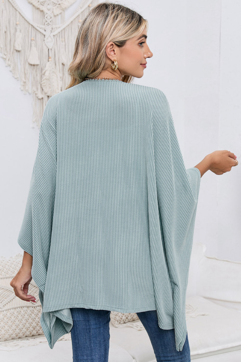 *APP EXCLUSIVE* Open Front Dolman Sleeve Cardigan
