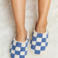 *APP EXCLUSIVE* Checkered Print Plush Slide Slippers
