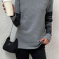 * APP EXCLUSIVE* Boat Neck Long Printed Sleeve Blouse