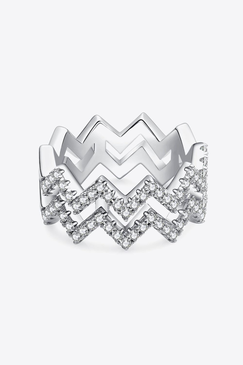 *APP EXCLUSIVE* Moissanite Zigzag Stacking Rings