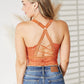 *APP EXCLUSIVE* JadyK Full Size Crisscross Lace Bralette in Rust