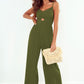 *APP EXCLUSIVE* Smocked Spaghetti Strap Wide Leg Jumpsuit