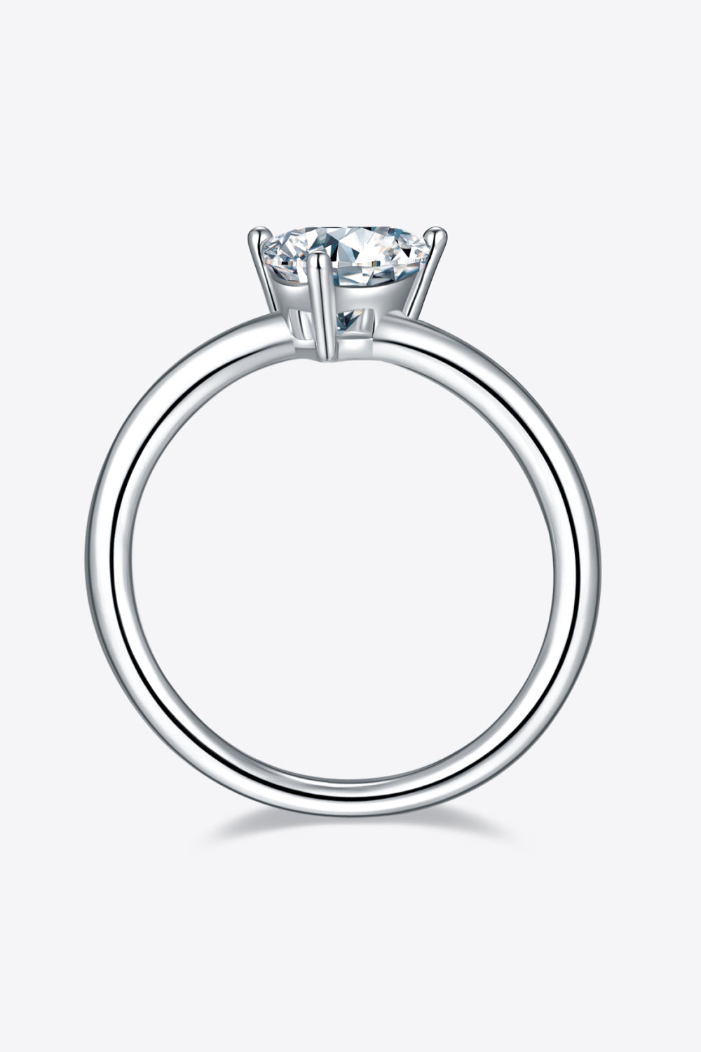 *APP EXCLUSIVE* 1 Carat Moissanite 925 Sterling Silver Solitaire Ring