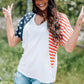 *APP EXCLUSIVE* USA Flag Vneck Tee