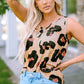 *APP EXCLUSIVE* Leopard Print Round Neck Tank