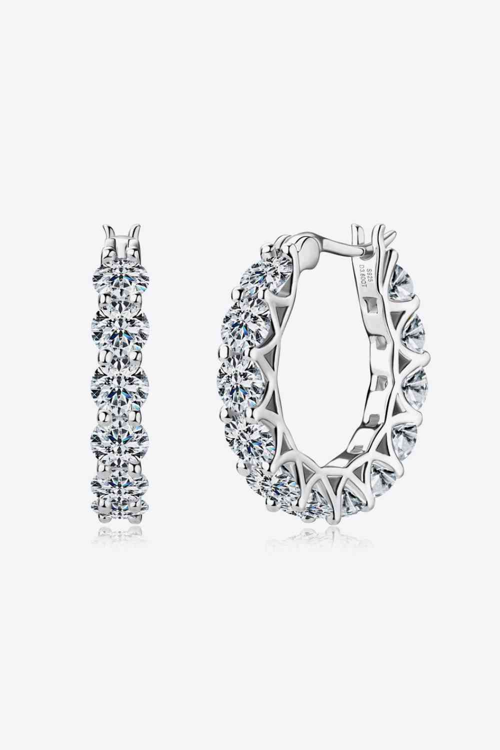 *APP EXCLUSIVE*  7.2 Carat Moissanite 925 Sterling Silver Earrings