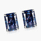 *APP EXCLUSIVE* 2 Carat Rectangle Moissanite 4-Prong Stud Earrings