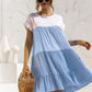 *APP EXCLUSIVE* Colorblock Tiered Babydoll Dress