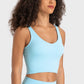 *APP EXCLUSIVE* Deep Vneck Crop Sports Bra