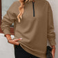 *APP EXCLUSIVE* Zip-Up Dropped Shoulder Sweatshirt