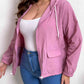*APP EXCLUSIVE* Zip-Up Drawstring Hooded Jacket with Pockets