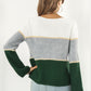 *APP EXCLUSIVE* Colorblock Horizontal Ribbing Sweater