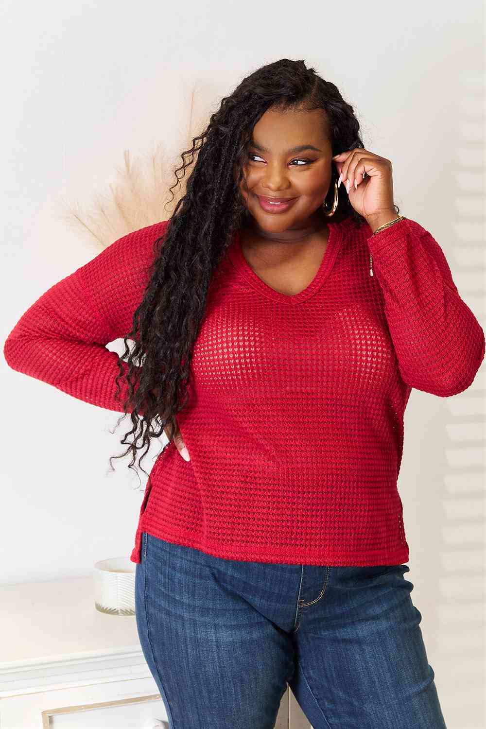*APP EXCLUSIVE* Wide Notch Relax Top