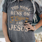 Slogan Graphic Round Neck Tee
