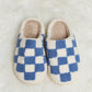 *APP EXCLUSIVE* Checkered Print Plush Slide Slippers