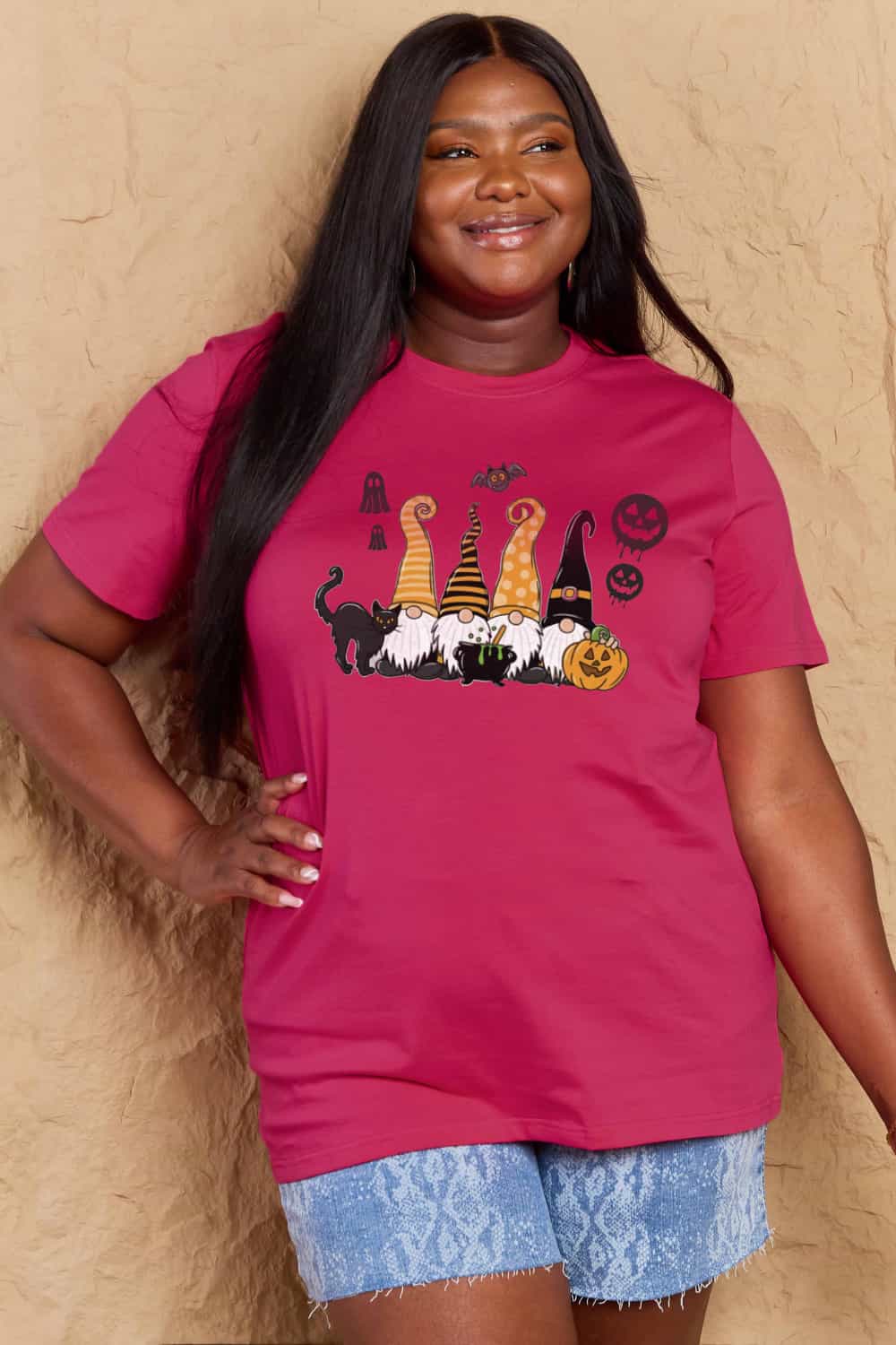 *APP EXCLUSIVE* Halloween Gnome Graphic Cotton Tee