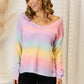 Gradient Vneck Sweater