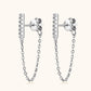 *APP EXCLUSIVE* Moissanite 925 Sterling Silver Connected Earrings