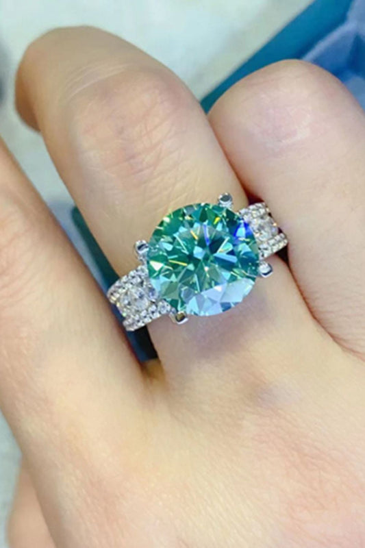 *APP EXCLUSIVE* 5 Carat  Moissanite 4-Prong Wide Band Ring